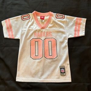 Reebok Pink Raiders Jersey - Officially Licensed NFL Gear in Small